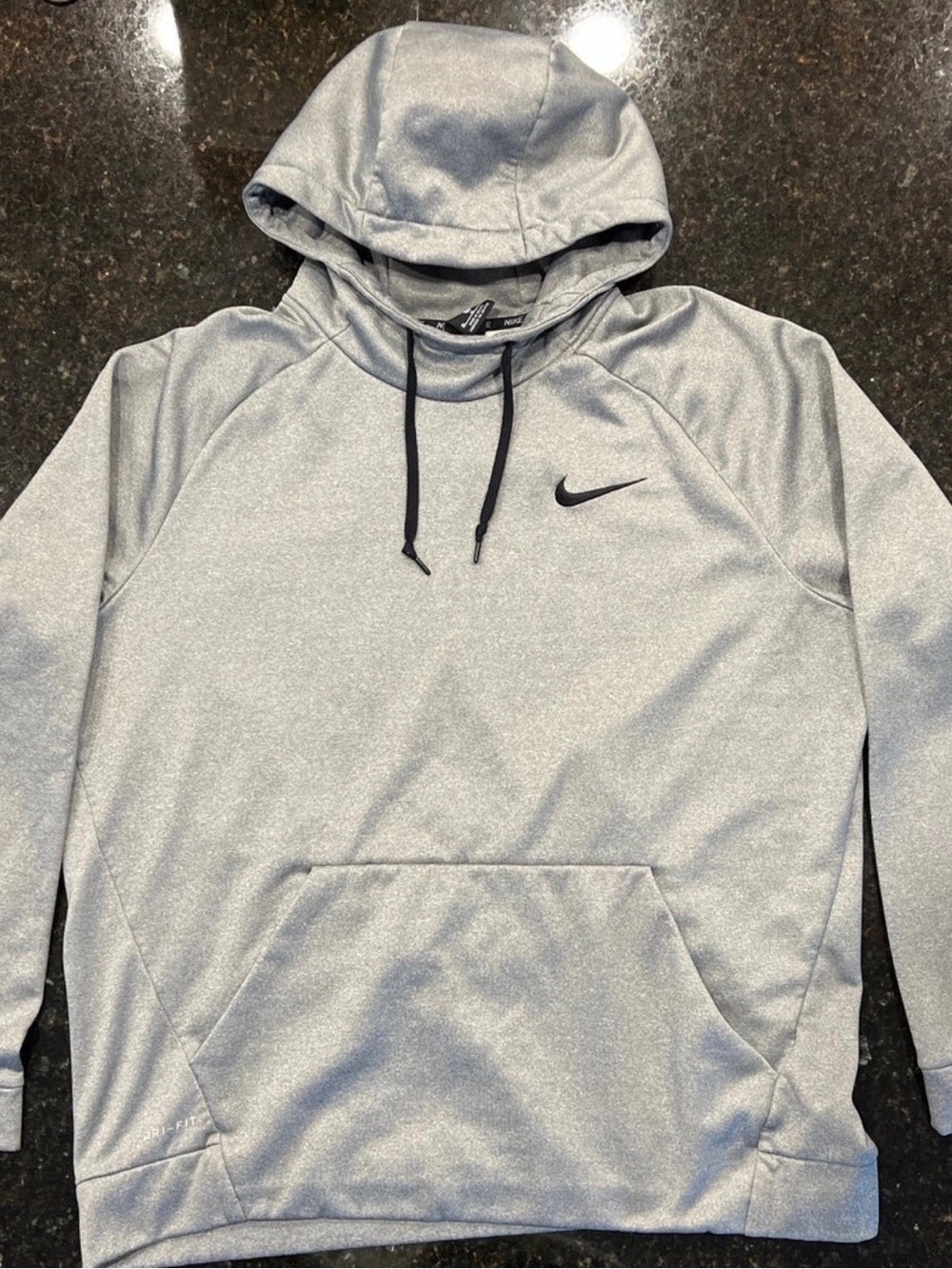 Nike Women Light Silver Gray Hooded Sweatshirt EUC